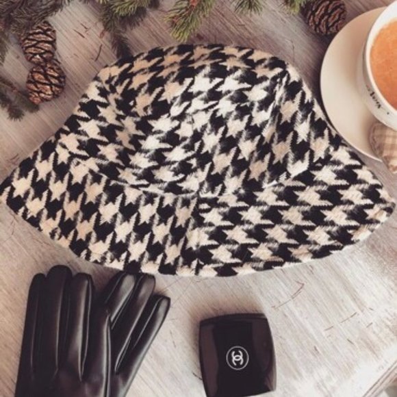 Houndstooth Bucket Hat black - Picture 10 of 11